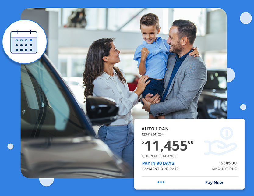 No  Auto Loan Payments for 90 Days