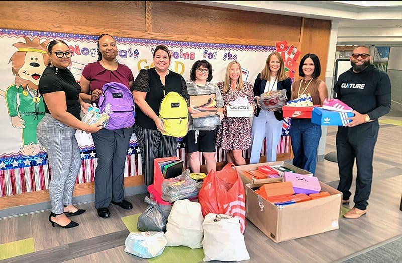 Evergreen Park Branch - School Supply Drive - North West Elementary School